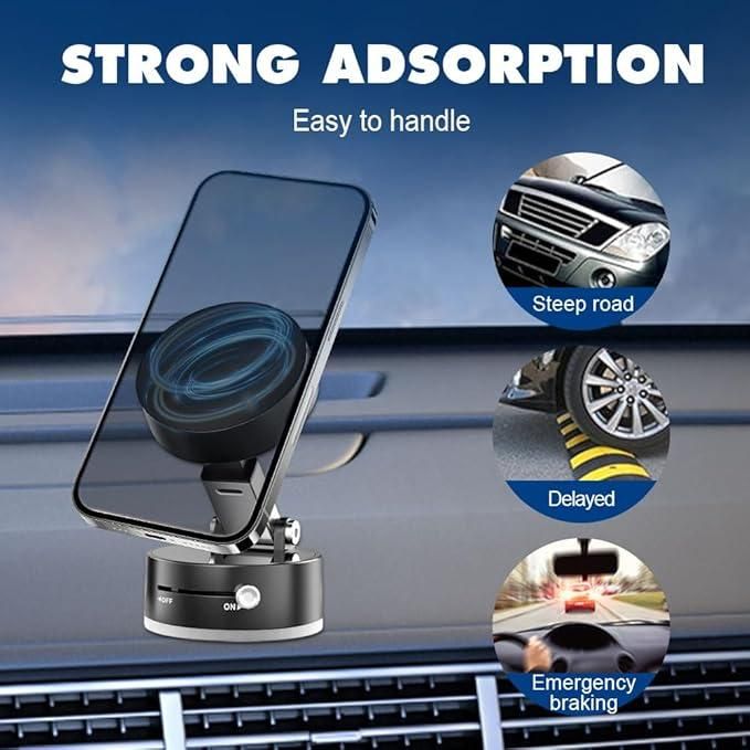 vacuum magnetic suction phone holder