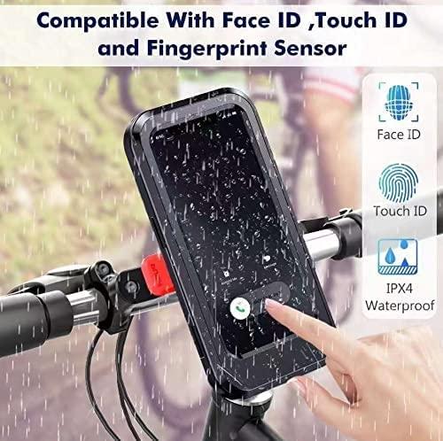 universal 360 rotation bike waterproof cell phone holder.