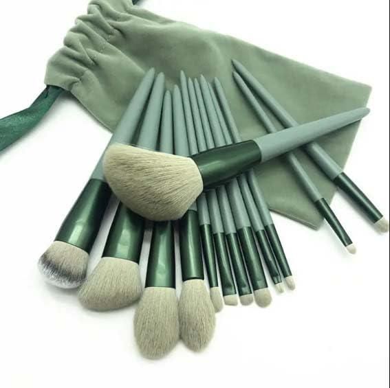 13 pcs makeup brush with pouch set