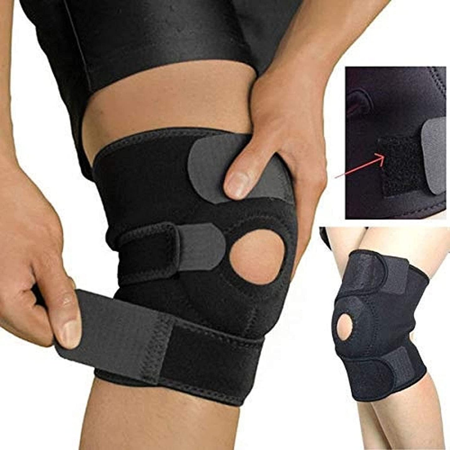 adjustable knee cap support brace for knee