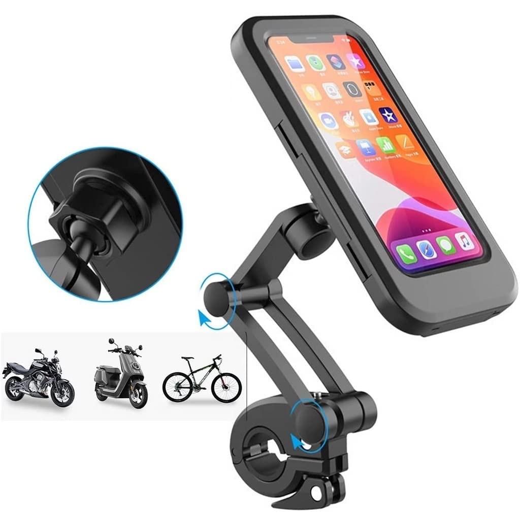 universal 360 rotation bike waterproof cell phone holder.