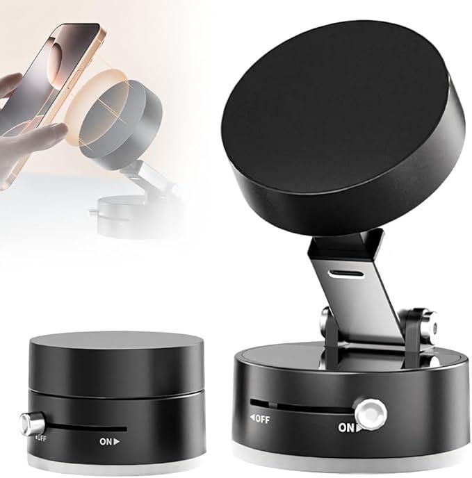 vacuum magnetic suction phone holder
