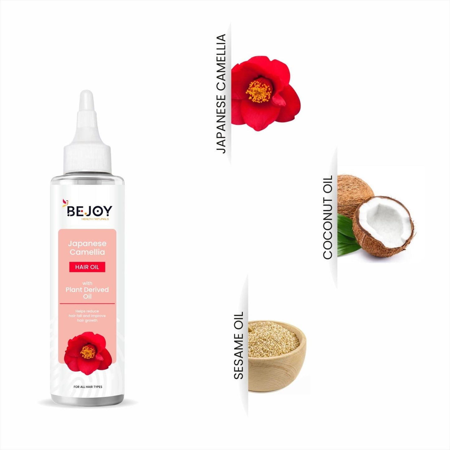 Bejoy Japanese Camellia Hair Oil–120 ml (Pack of 2)