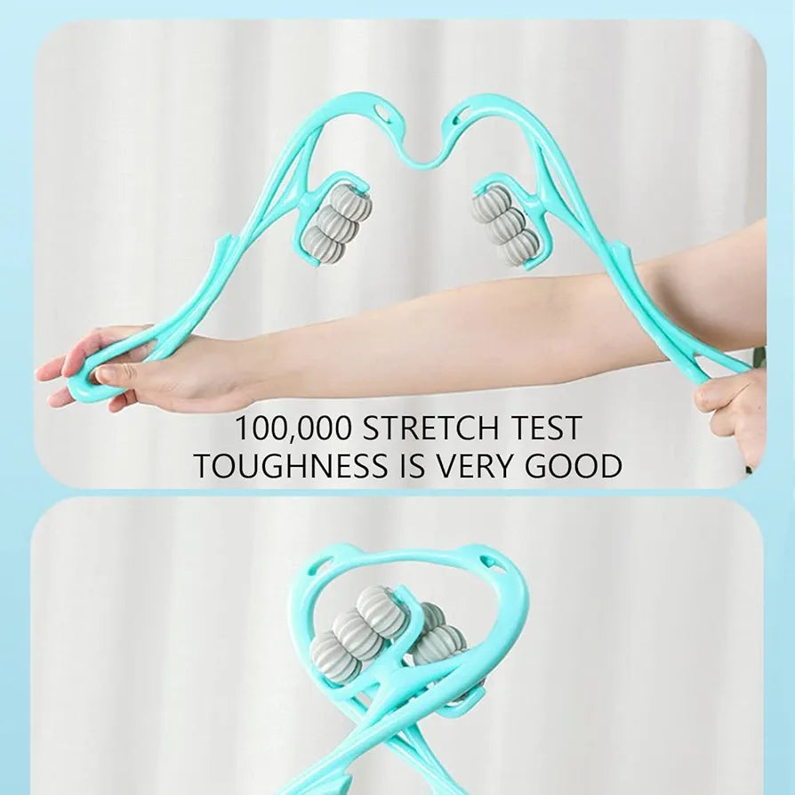 6 wheel dual pressure point cervical neck massager