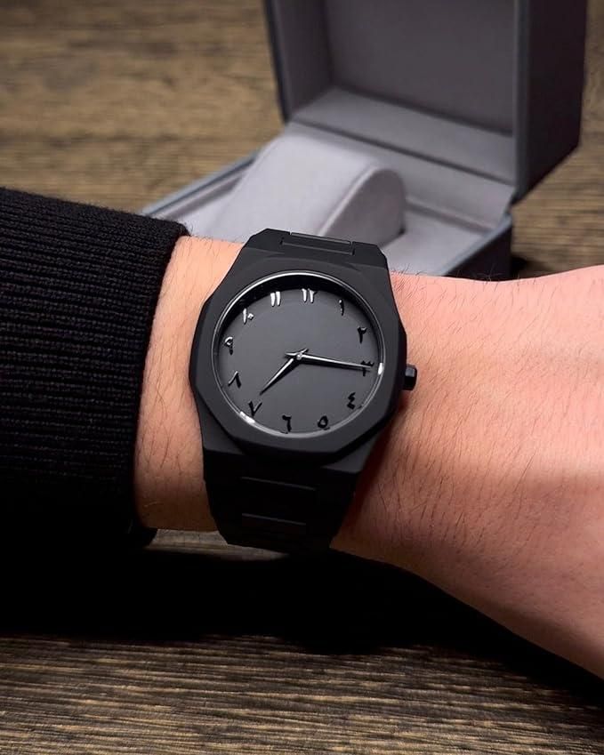 arabic dial polycarbonate analog watch