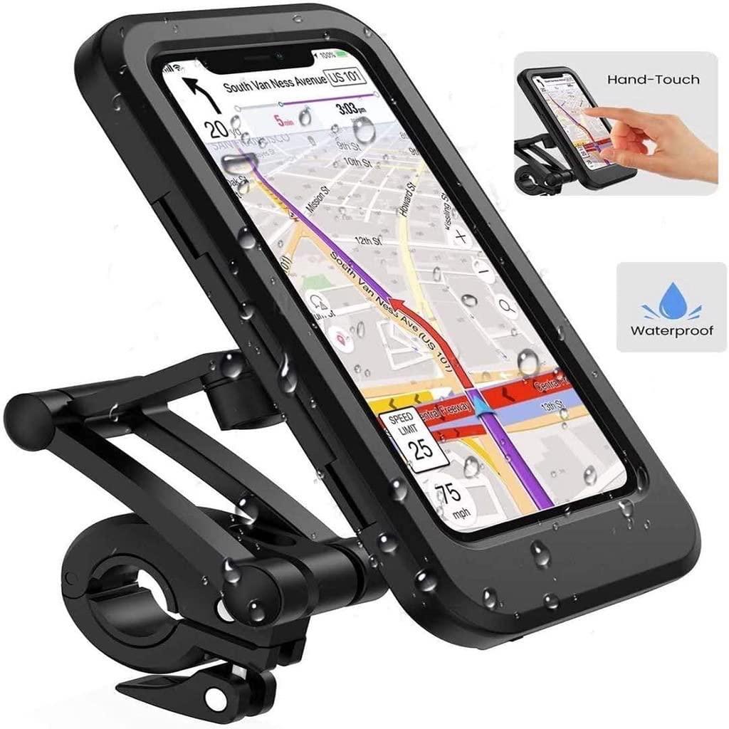 universal 360 rotation bike waterproof cell phone holder.