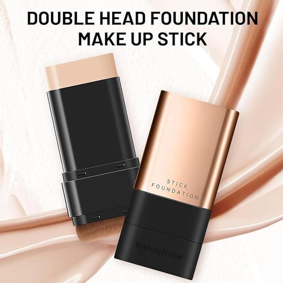 korean 2 in 1 glass skin foundation stick