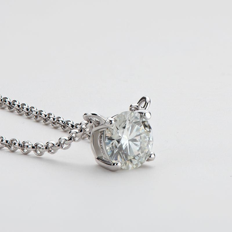 weight loss stone silver necklace