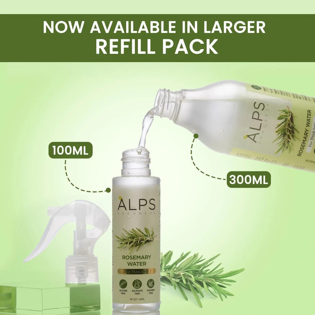 Rosemary Water, Hair Spray For Regrowth -100ML