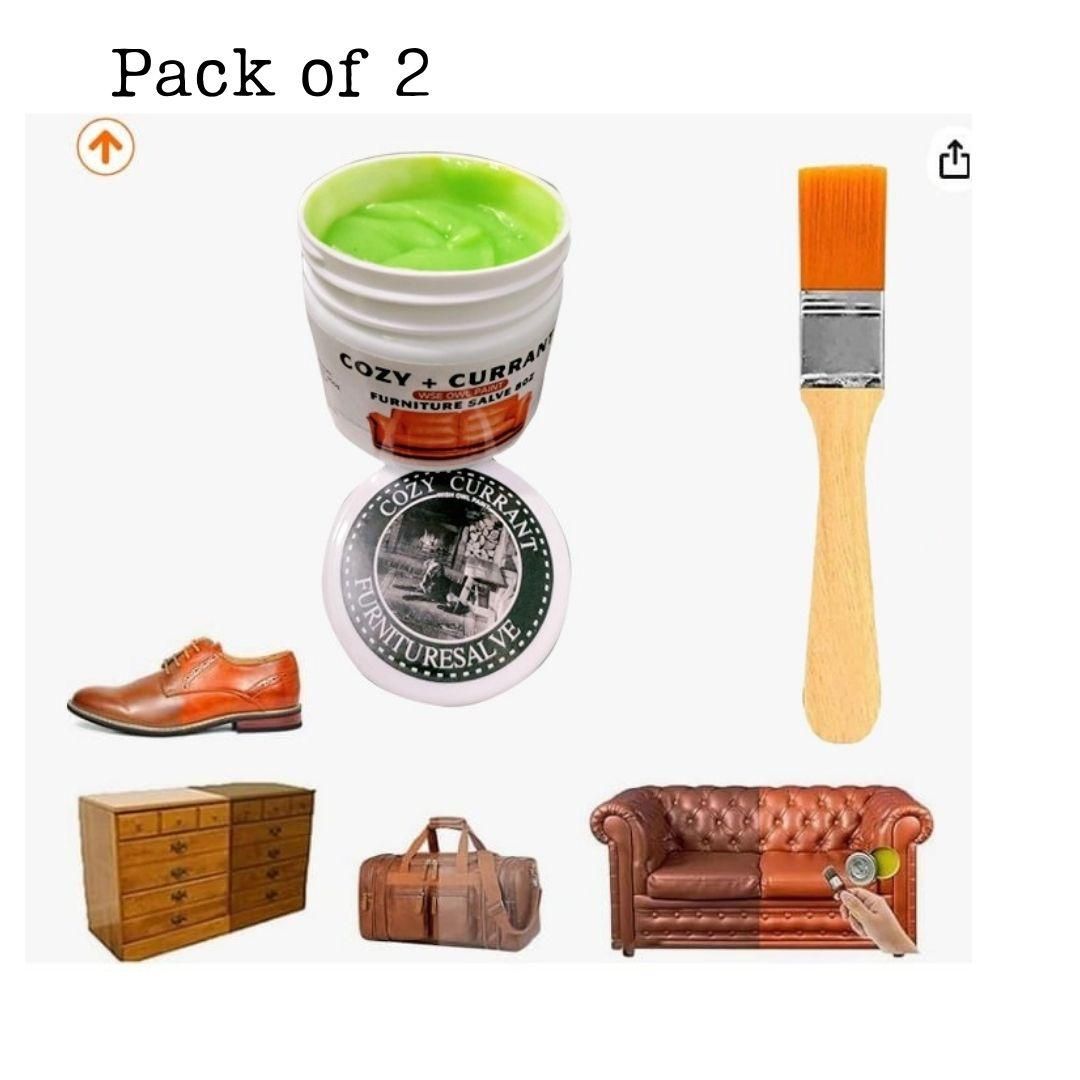 cozy+ currant leather salve for furniture (pack of 2)