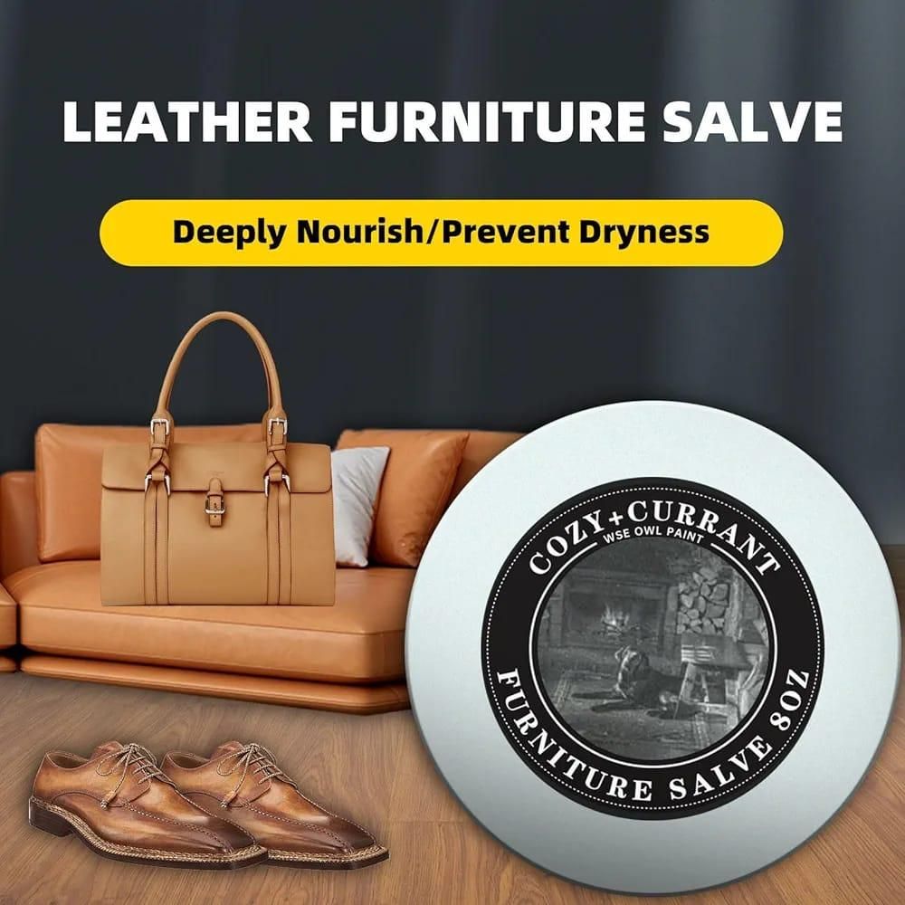 cozy+ currant leather salve for furniture (pack of 2)