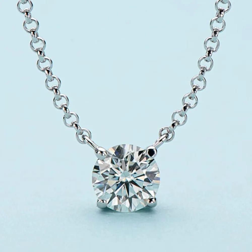 weight loss stone silver necklace