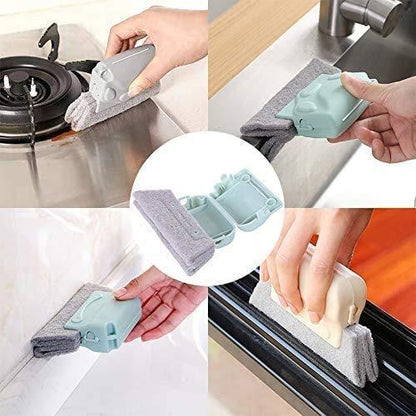 Brush-Multipurpose Hand-Held Window Groove Cleaning Brush(Pack of 3)