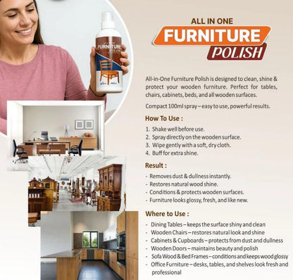 All In One Furniture Polish 200 ml Pack of 3