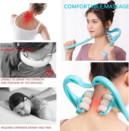 6 Wheel Dual Pressure Point Cervical Neck Massager