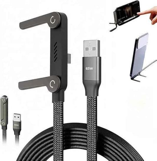 2-in-1 Invisible Holder Charger Cable